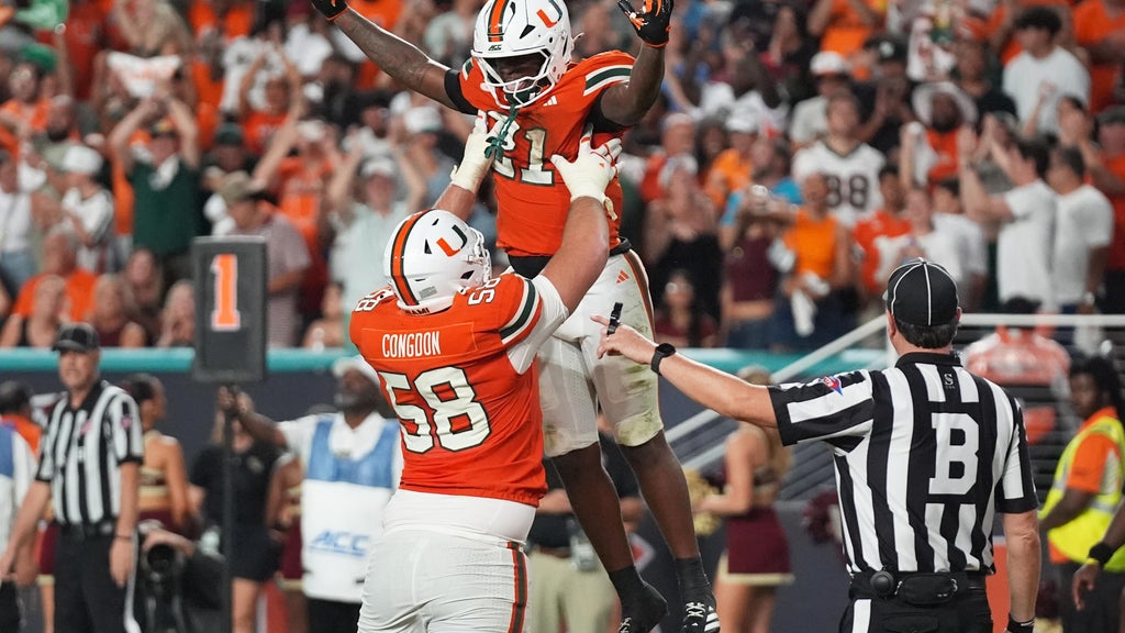 Miami is No. 1 in AP Top 25 for 1st time since '02, No. 2 BYU's ranking best since '84 title season — CBS Miami, Pinecrest Technology news
