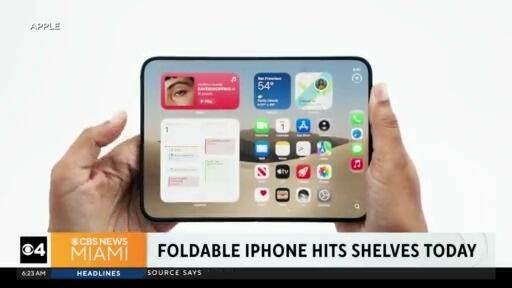 Apple’s first foldable iPhone hits stores nationwide — CBS Miami, Pinecrest Business news