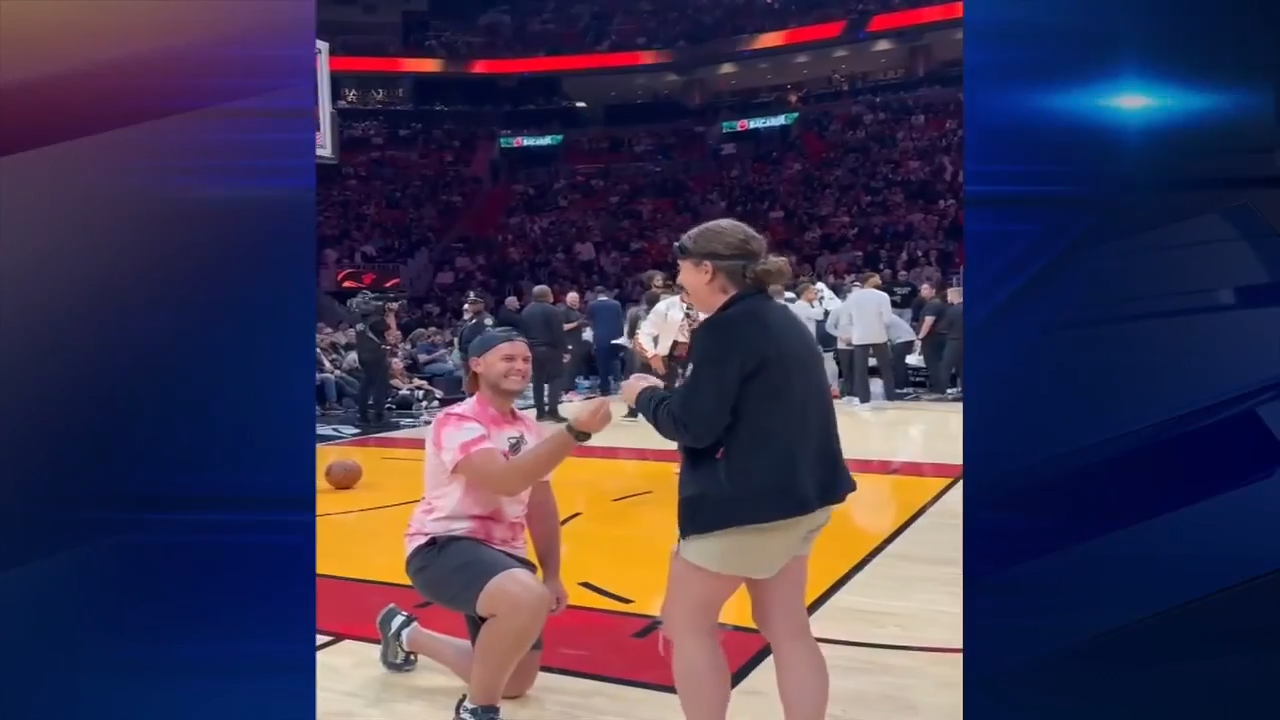 Miami Heat fan proposes to girlfriend during game — Pinecrest Sports news